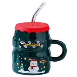 Κούπα κεραμική Xmas πράσινη 460cc Δωρόσημο 15267