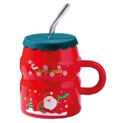 Κούπα κεραμική Xmas κόκκινη 460cc Δωρόσημο 15267