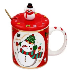 Κούπα κεραμική Xmas κόκκινη 460cc Δωρόσημο 16798