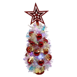 Δεντράκι χριστουγεννιάτικο Led κόκκινο 40εκ Δωρόσημο 17478