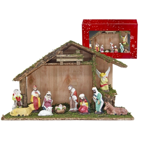 Φάτνη ξύλινη 37x15x24εκ Homie 93-918