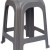 Σκαμπώ πλαστικό 35x35x45εκ γκρι Homeplast Α00069
