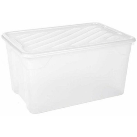 Κουτί αποθήκευσης πλαστικό διάφανο 67Lt Homeplast A00299