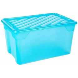 Κουτί αποθήκευσης πλαστικό μπλε 67Lt Homeplast A00299