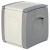 Μπαούλο μονό πλαστικό Compact γκρι/ανθρακί 50x54x57εκ Homeplast A00530