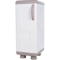 Ντουλάπα-παπουτσοθήκη πλαστική Φαίδρα μπεζ/λευκό 36x44x96εκ Homeplast A00662