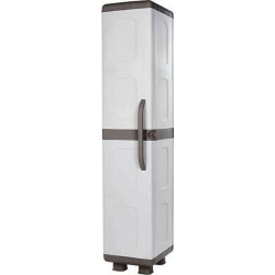 Ντουλάπα-παπουτσοθήκη πλαστική Νιόβη γκρι/ανθρακί 36x44x179εκ Homeplast A00663