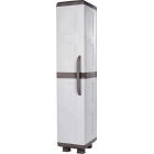 Ντουλάπα-παπουτσοθήκη πλαστική Νιόβη γκρι/ανθρακί 36x44x179εκ Homeplast A00663