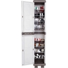 Ντουλάπα-παπουτσοθήκη πλαστική Νιόβη γκρι/ανθρακί 36x44x179εκ Homeplast A00663