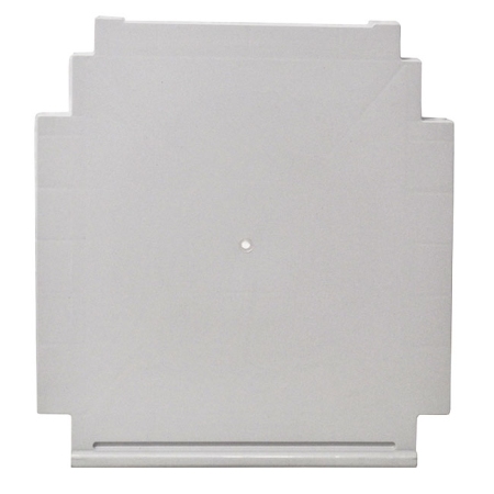 Ράφι πλαστικό για μονόφυλλη ντουλάπα γκρι 35x39x3.5εκ Homeplast Α00687 