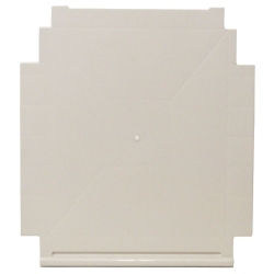 Ράφι πλαστικό για μονόφυλλη ντουλάπα μπεζ 35x39x3.5εκ Homeplast Α00687 