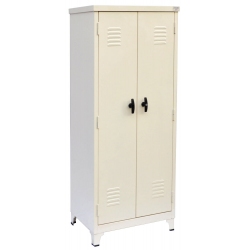 Ντουλάπα μεταλλική γαλβανιζέ με ράφια μπεζ 70x45x175εκ 8198003