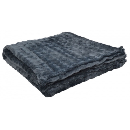 Κουβέρτα fleece διπλή γκρι 200x220εκ Ankor 846061