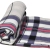 Κουβέρτα fleece μονή Καρώ ροζ-μωβ 150x200εκ Sidirela E-3327