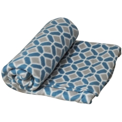 Κουβέρτα fleece διπλή πετρόλ-γκρι 190x220εκ Sidirela E-3328