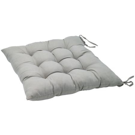 Μαξιλάρι καρέκλας υφασμάτινο γκρι 40x40εκ Sidirela E-1311