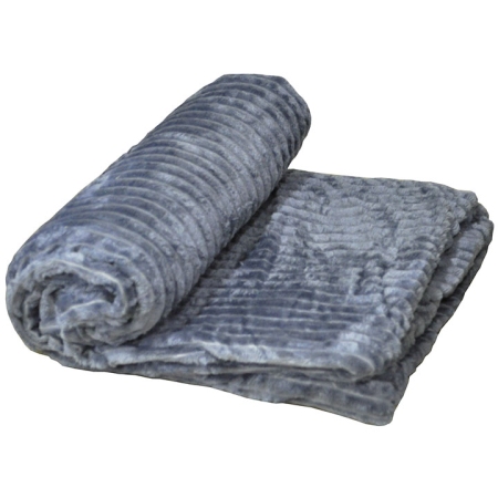 Κουβέρτα fleece διπλή μπλε ραφ 150x220εκ Sidirela E-0968