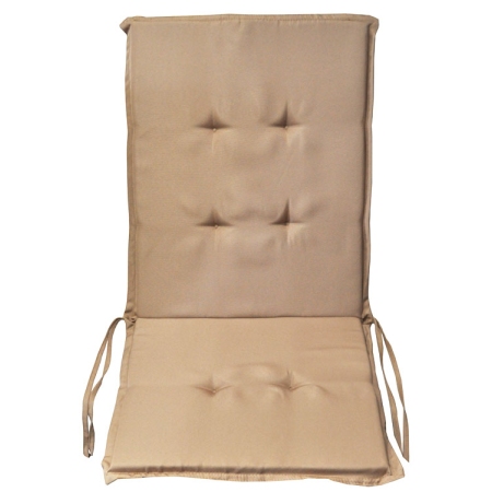 Μαξιλάρι καρέκλας υφασμάτινο Linter μπεζ 45x98εκ Sidirela E-3466