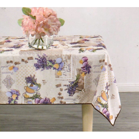 Τραπεζομάντηλο υφασμάτινο Λεβάντα μπεζ 180x150εκ Chios Hellas 19052