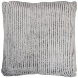 Μαξιλάρι υφασμάτινο Ριγέ γκρι 40x40εκ Inart 3-40-554-0062