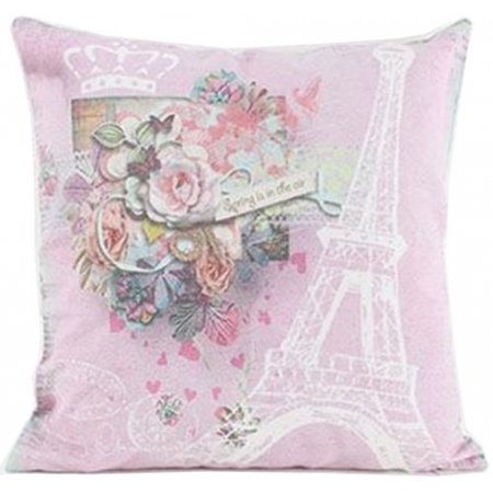 Μαξιλάρι υφασμάτινο Eiffel tower 40εκ Inart 3-40-865-0051