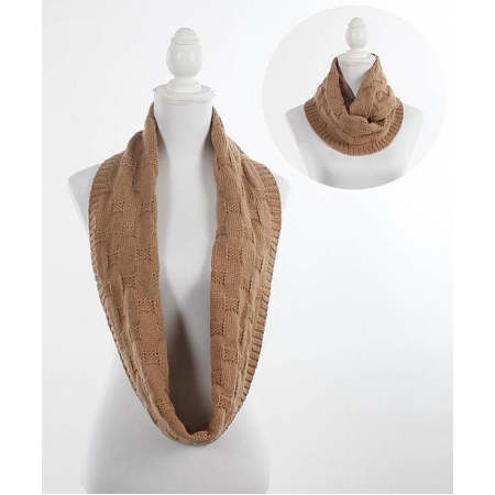 Γιακάς-κασκόλ πλεκτός χρυσό 60x30εκ Ble 5-43-151-0076