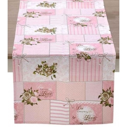 Τραβέρσα υφασμάτινη Λουλούδια ροζ 180εκ Click 6-40-121-0010