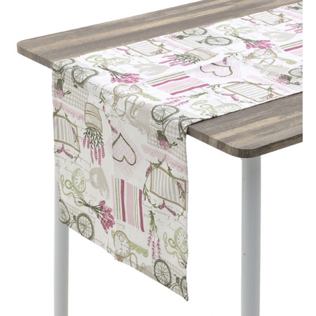 Τραβέρσα υφασμάτινη Λεβάντα ροζ 180εκ Click 6-40-121-0028