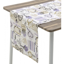 Τραβέρσα υφασμάτινη Λεβάντα λιλά 180εκ Click 6-40-121-0029