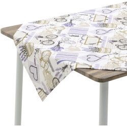 Τραπεζομάντηλο υφασμάτινο Λεβάντα λιλά 90x90εκ Click 6-40-121-0032