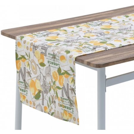 Τραβέρσα υφασμάτινη Λεμόνια μπεζ-κίτρινο 180x40εκ Click 6-40-121-0077