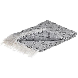 Ριχτάρι υφασμάτινο λευκό-μαύρο 230x170εκ Click 6-40-550-0030