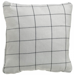 Μαξιλάρι υφασμάτινο Καρώ κρεμ 45εκ Click 6-40-807-0046