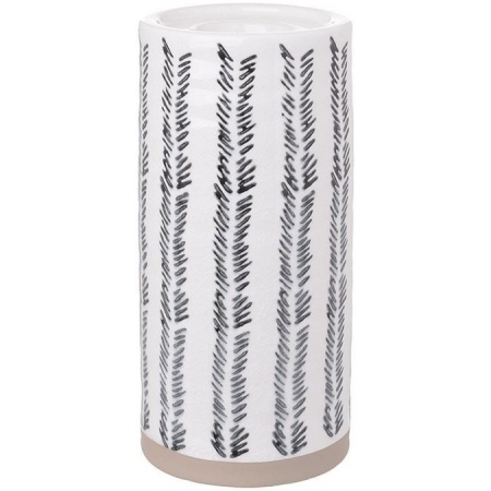 Κηροπήγιο ρεσώ κεραμικό λευκό 21εκ Inart 3-70-615-0020